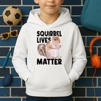 Squirrel Lives Matter Squirrel Lover Funny Animal Lover Kids Hoodie thumb 2
