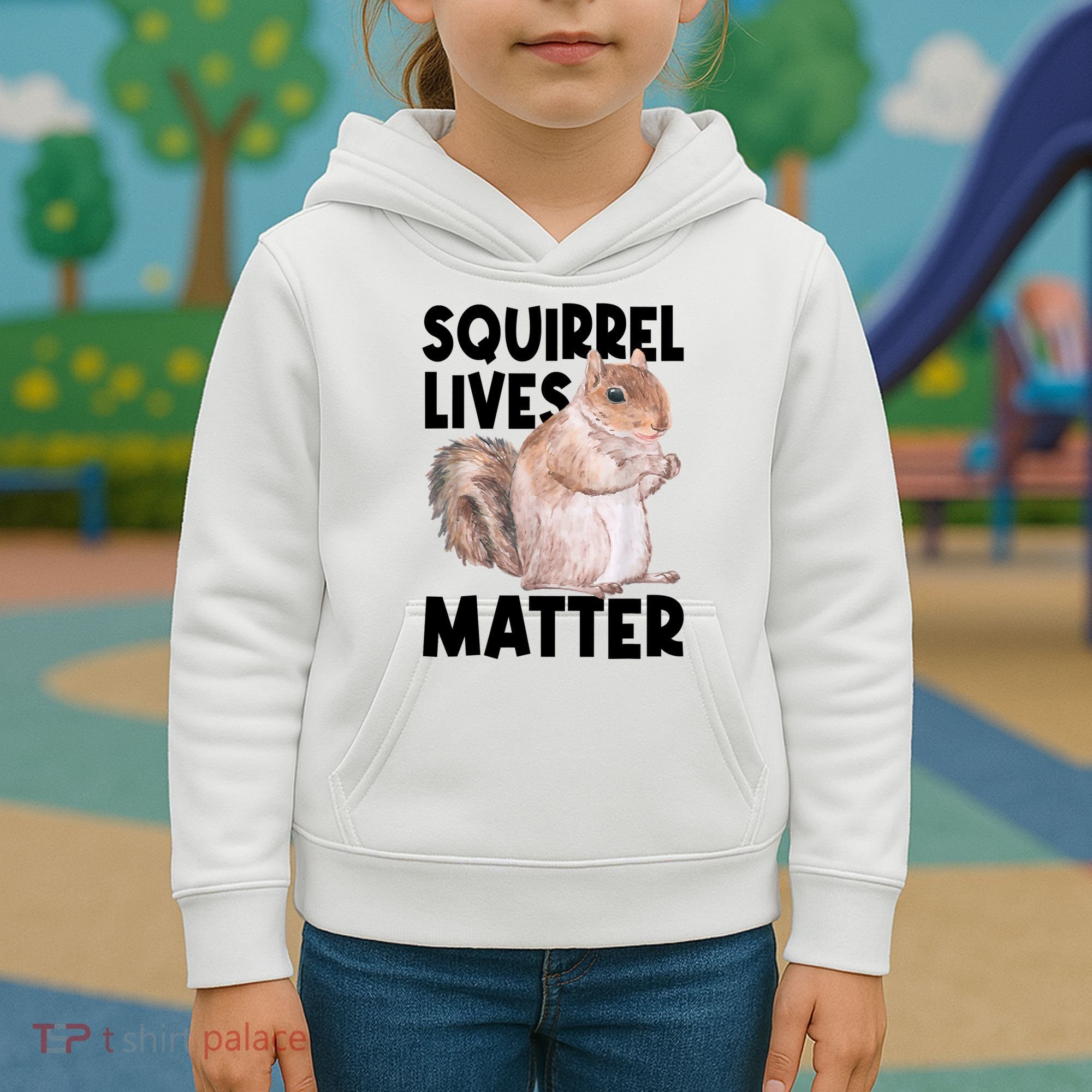 Squirrel Lives Matter Squirrel Lover Funny Animal Lover Kids Hoodie