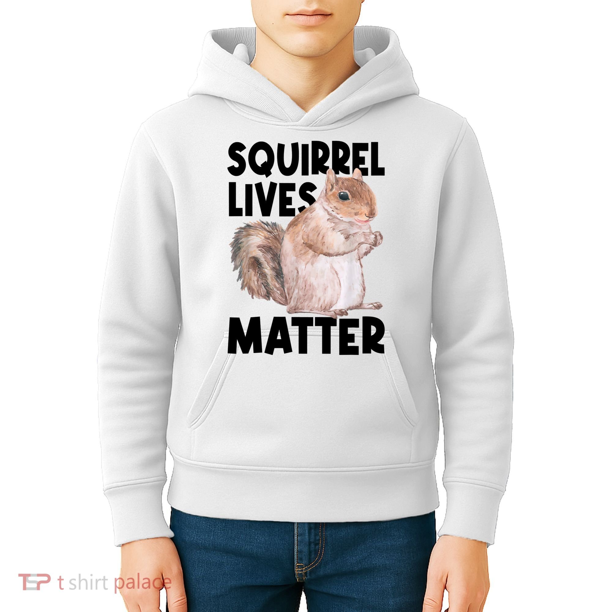 Squirrel Lives Matter Squirrel Lover Funny Animal Lover Kids Hoodie