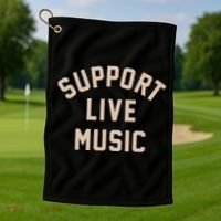 Support Live Music Golf Towel thumb 1