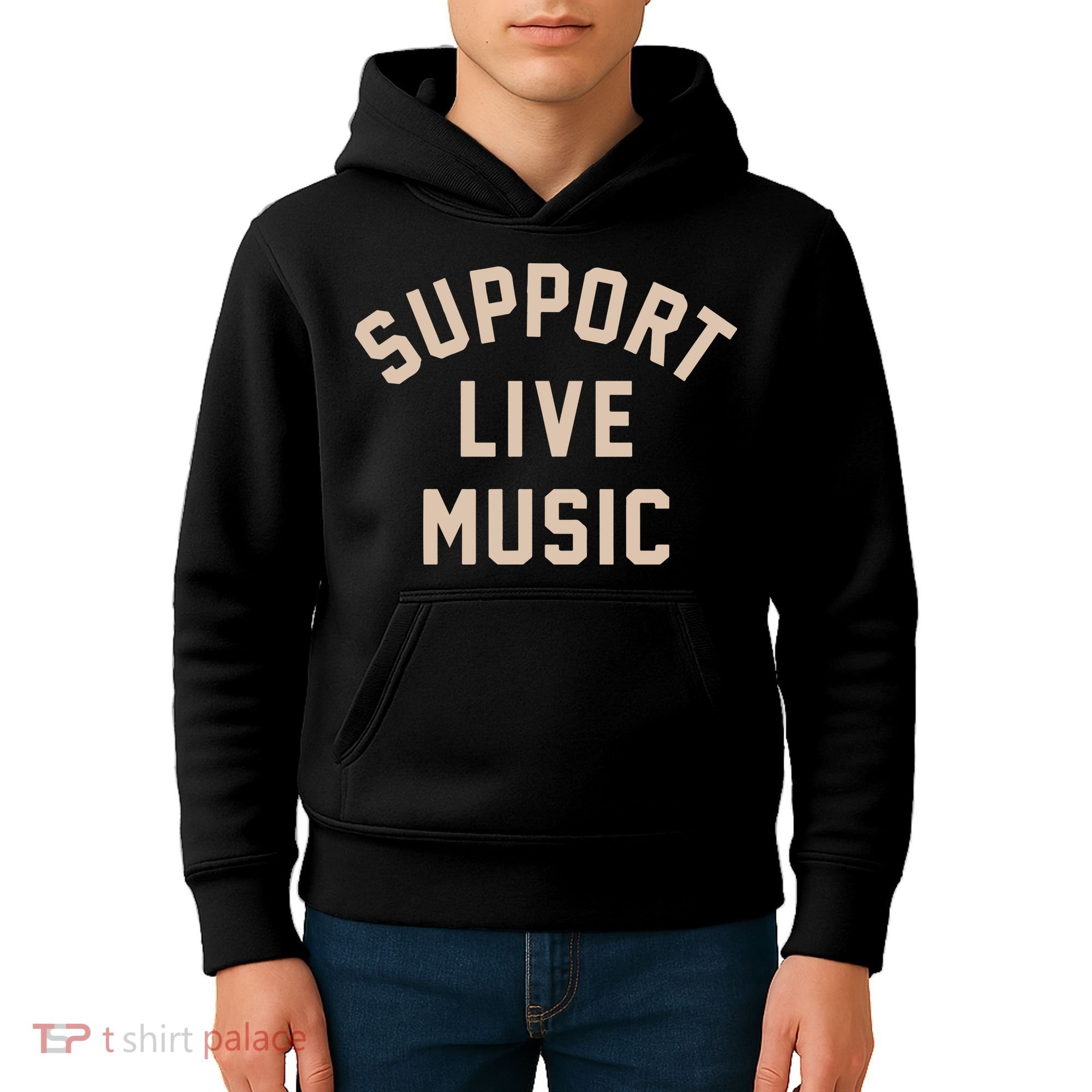 Support Live Music Kids Hoodie
