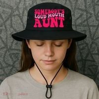 Somebodys Loud Mouth Aunt Gift Bucket Hat thumb 3