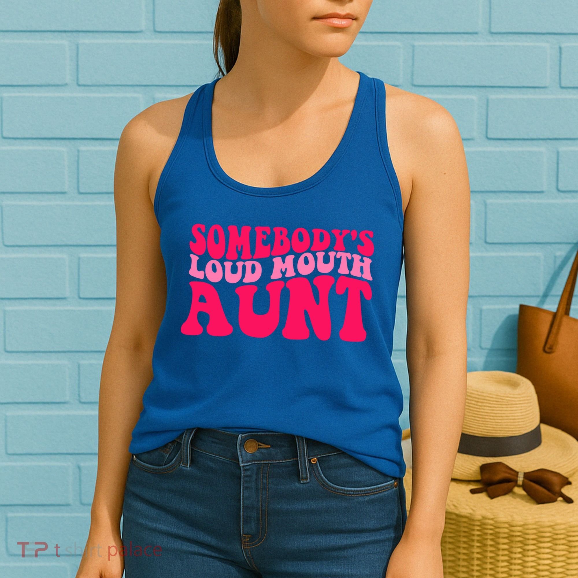 Somebodys Loud Mouth Aunt Gift Women's Tank Top