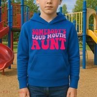 Somebodys Loud Mouth Aunt Gift Kids Hoodie thumb 2