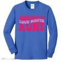 Somebodys Loud Mouth Aunt Gift Kids Long Sleeve Shirt thumb 0
