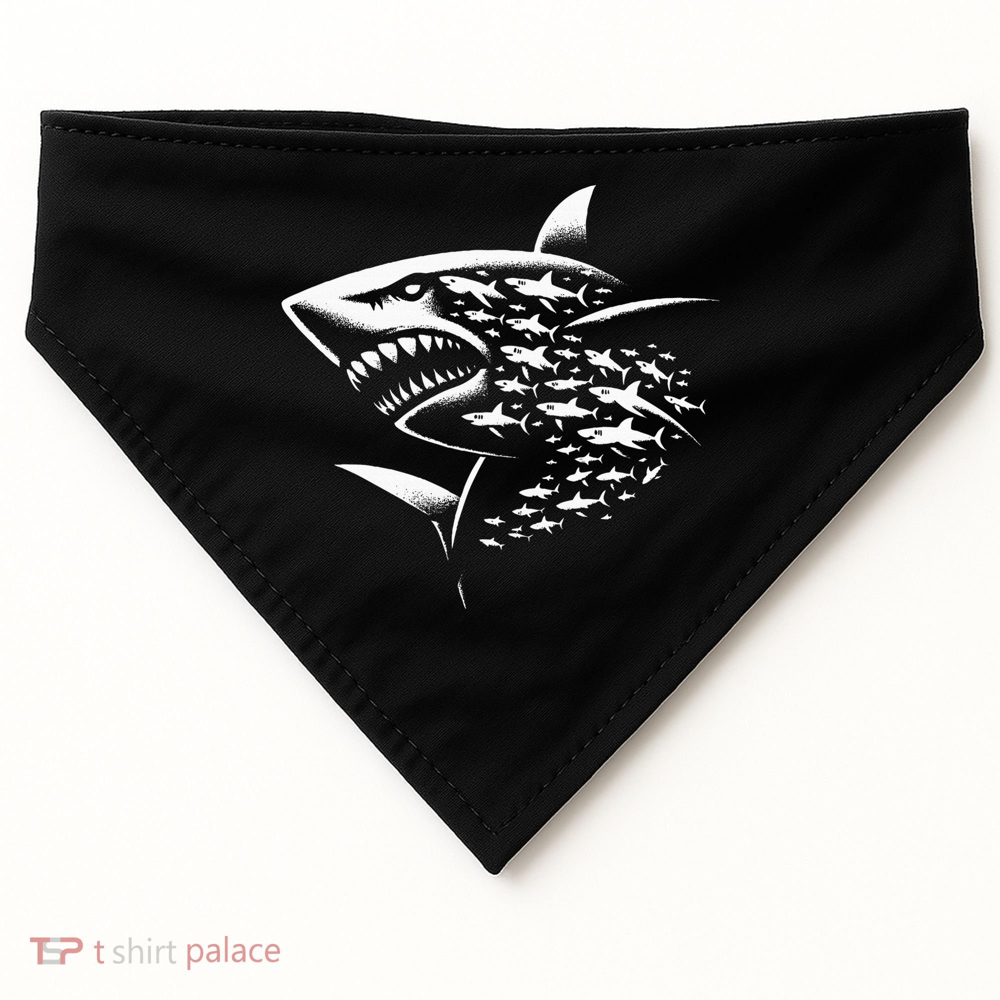 Sharks Lover Marine Biology Science Shark USA-Made Doggie Bandana