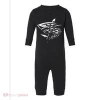 Sharks Lover Marine Biology Science Shark Infant Fleece One Piece thumb 0
