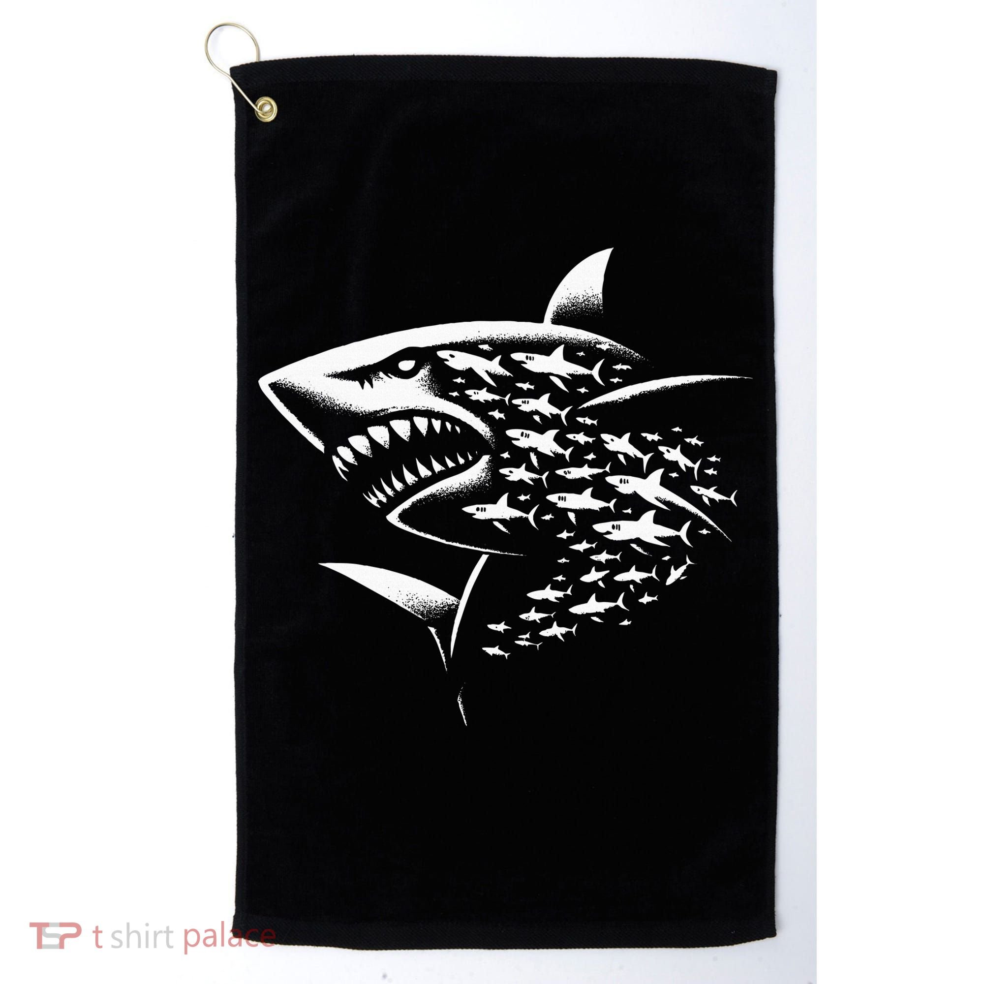 Sharks Lover Marine Biology Science Shark Golf Towel