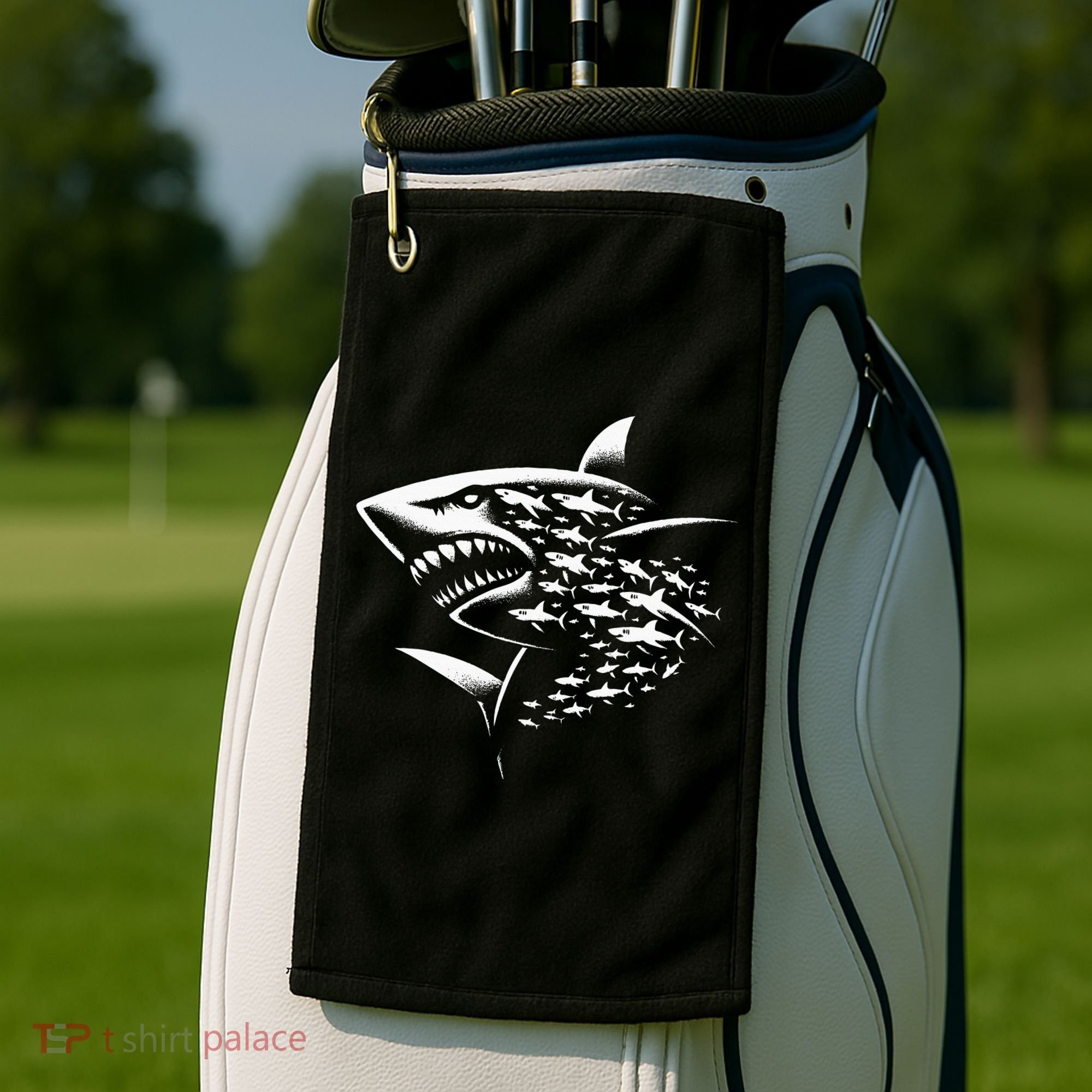 Sharks Lover Marine Biology Science Shark Golf Towel