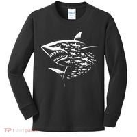 Sharks Lover Marine Biology Science Shark Kids Long Sleeve Shirt thumb 0