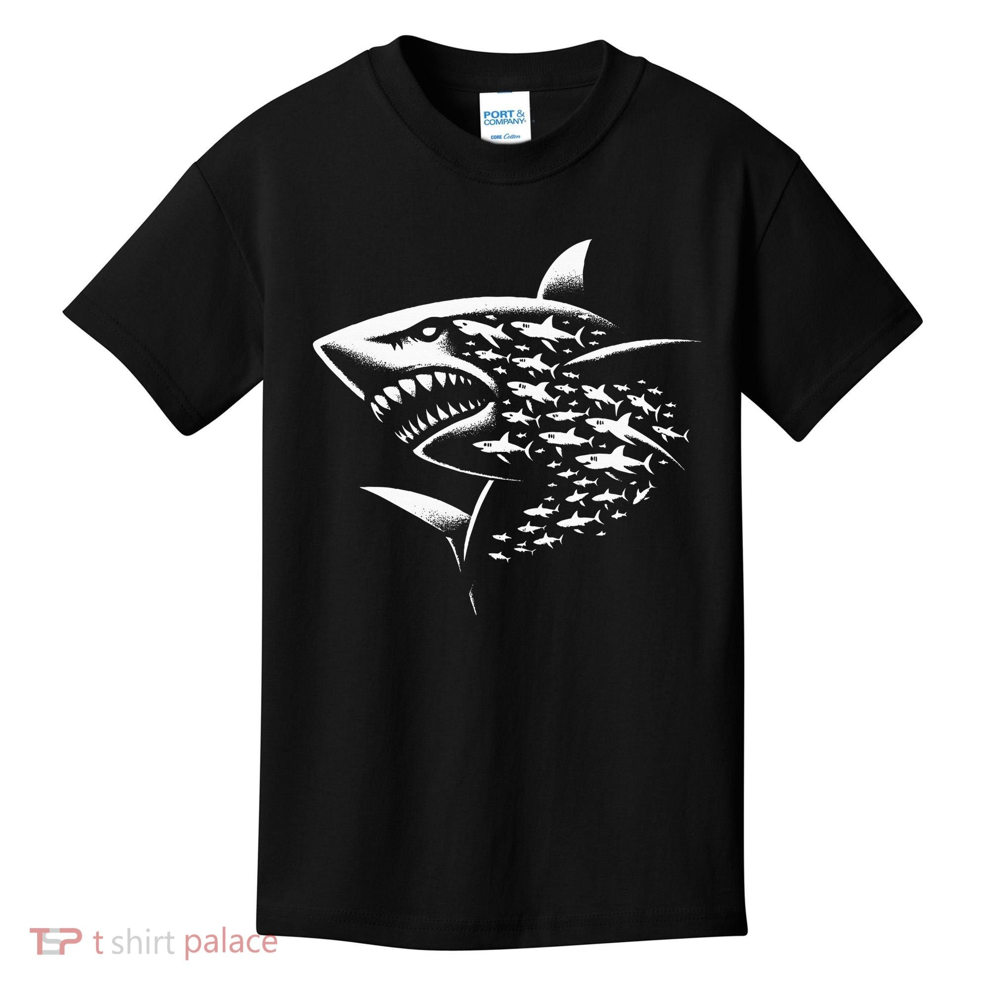 Sharks Lover Marine Biology Science Shark Kids T-Shirt