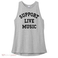 Support Live Music Local Bands Local Music Ladies PosiCharge Tri-Blend Wicking Tank thumb 0