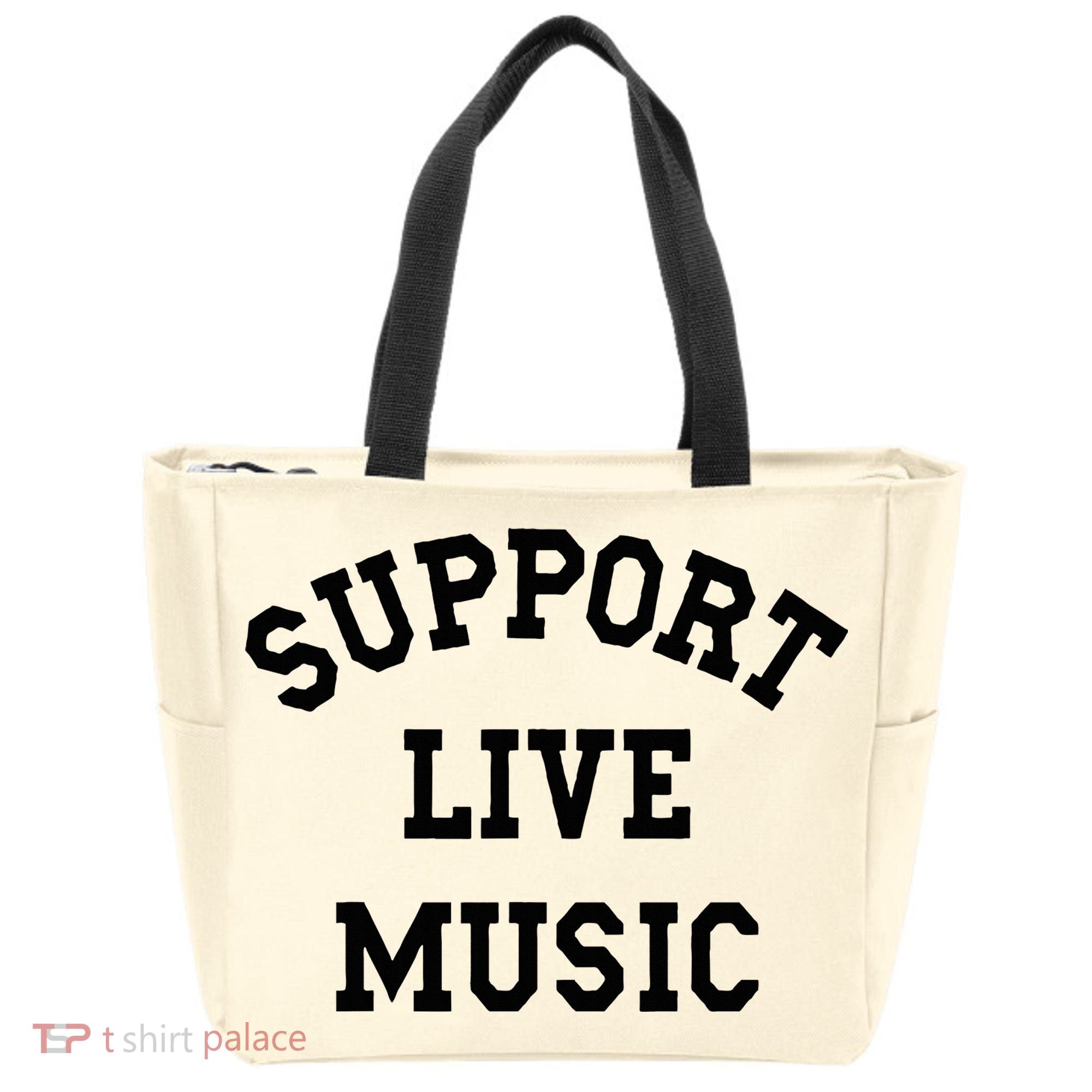 Support Live Music Local Bands Local Music Tote Bag