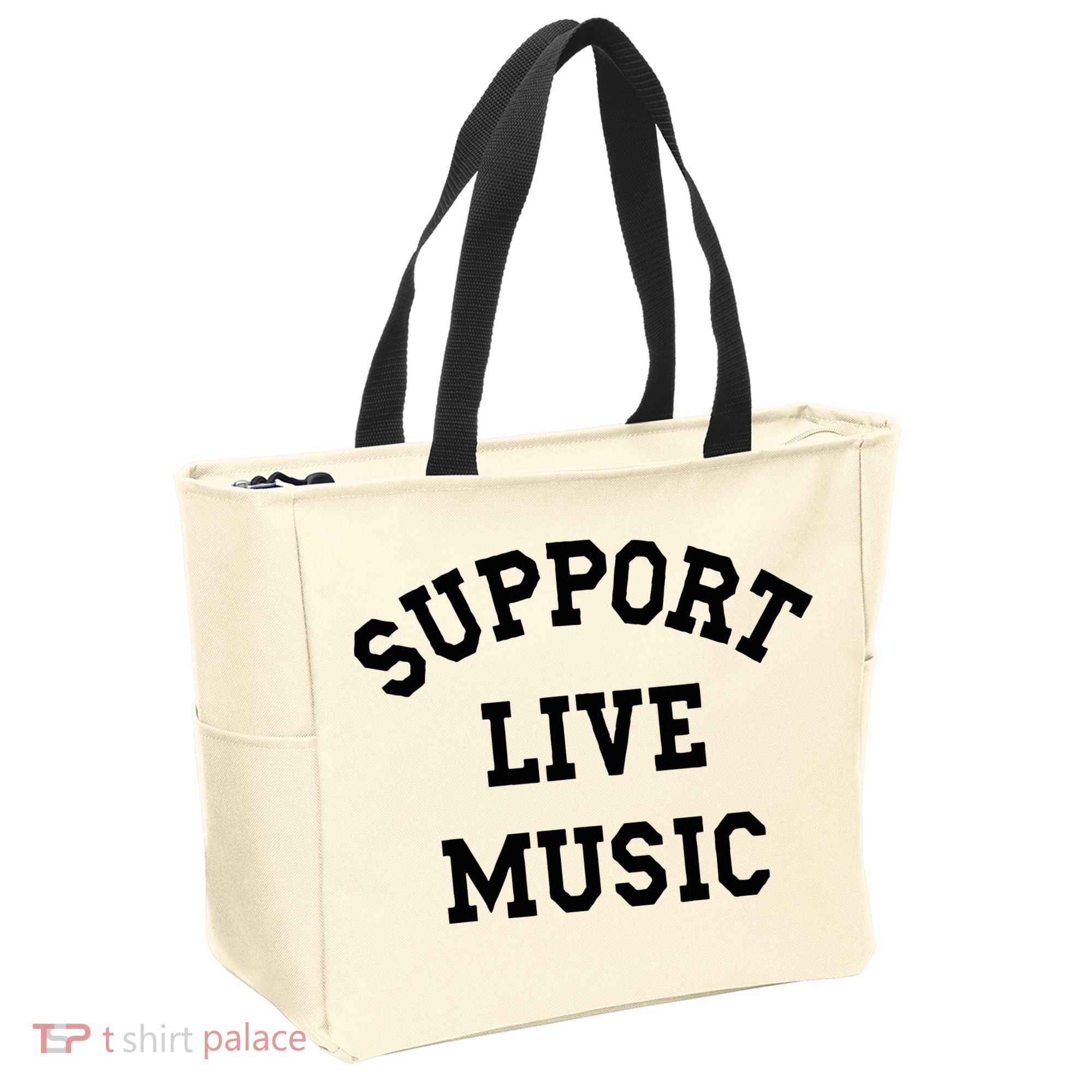 Support Live Music Local Bands Local Music Tote Bag