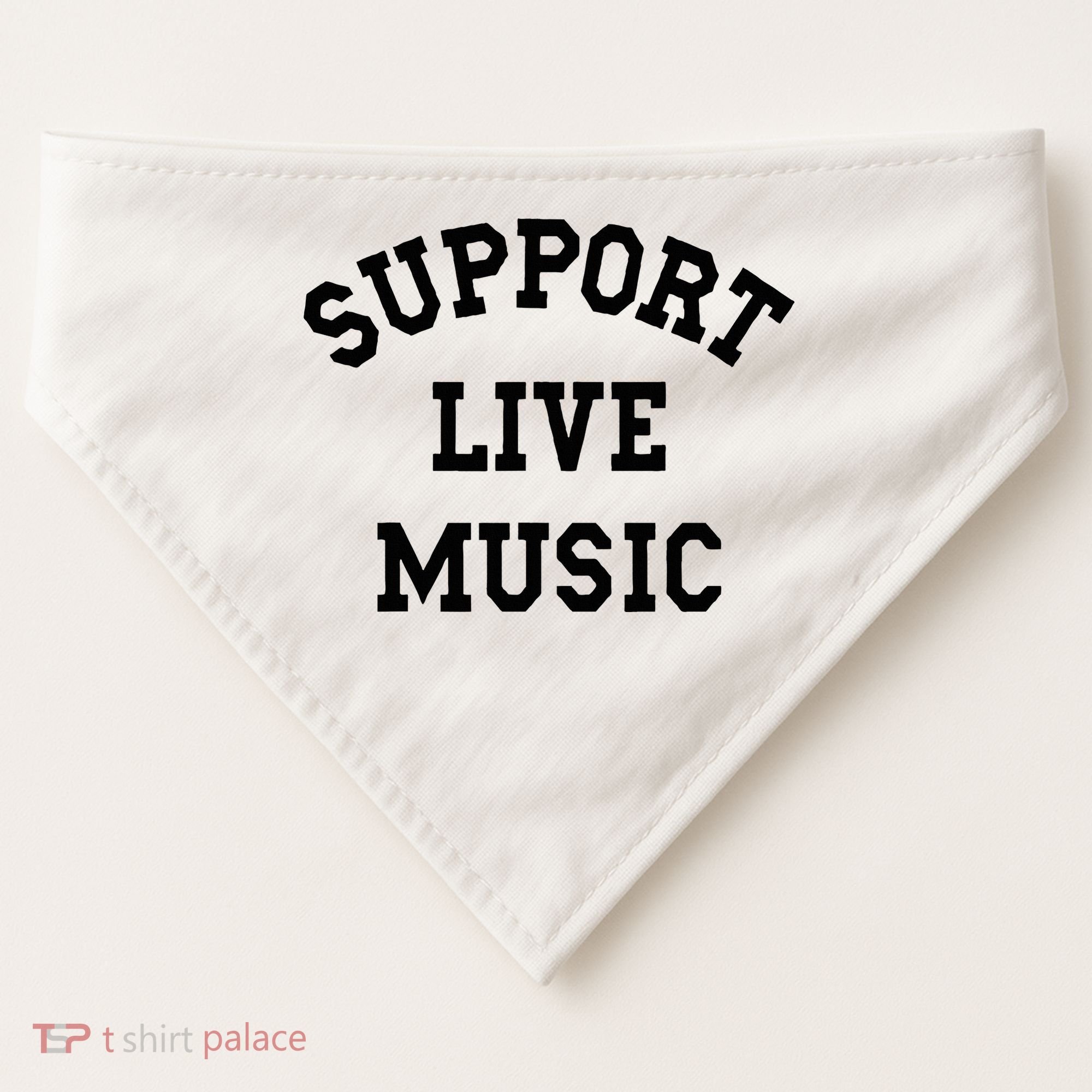Support Live Music Local Bands Local Music USA-Made Doggie Bandana
