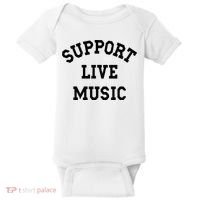 Support Live Music Local Bands Local Music Baby Bodysuit thumb 0