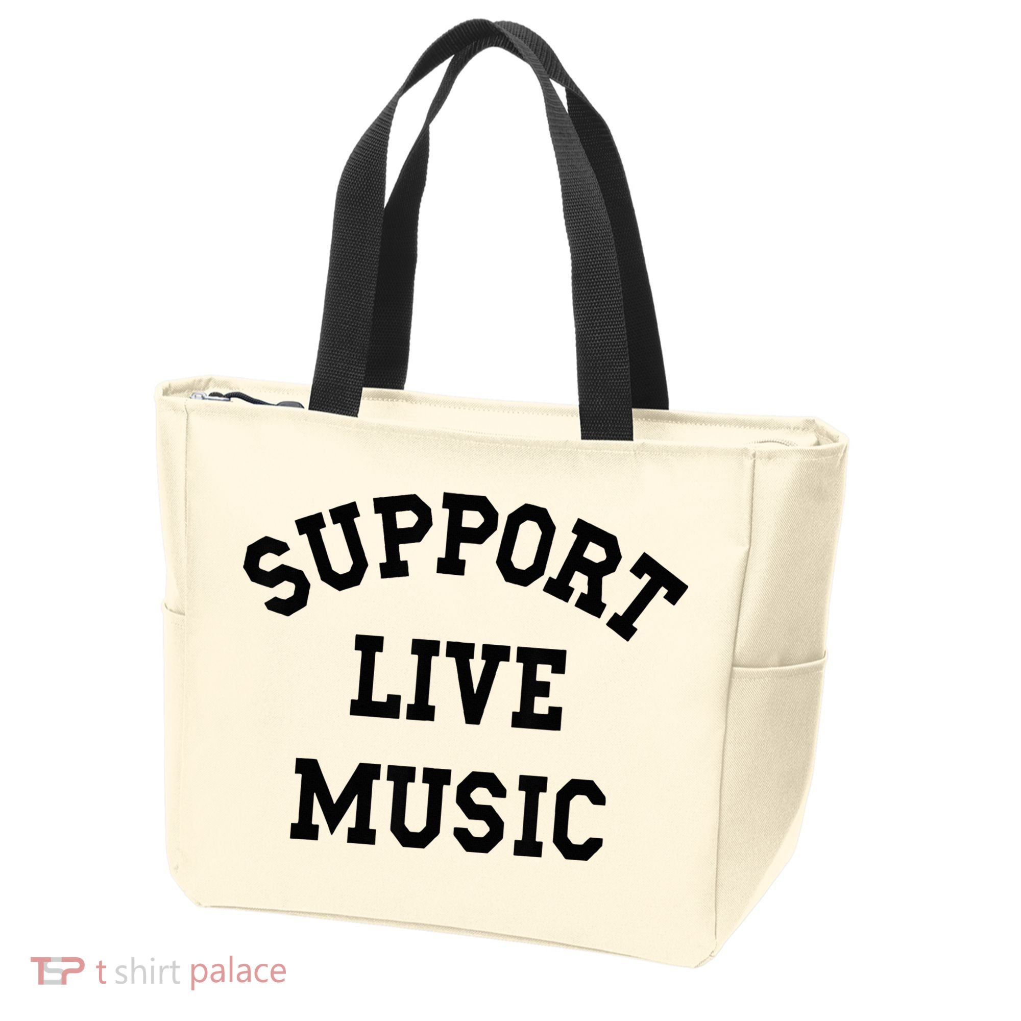 Support Live Music Tote Bag
