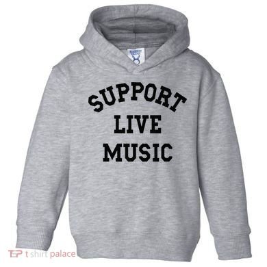 Support Live Music Toddler Hoodie