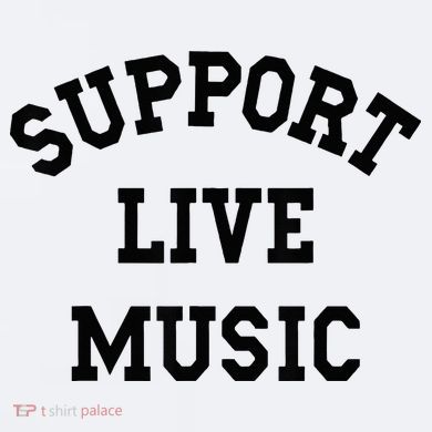 Support Live Music Sueded Cloud Jersey T-Shirt