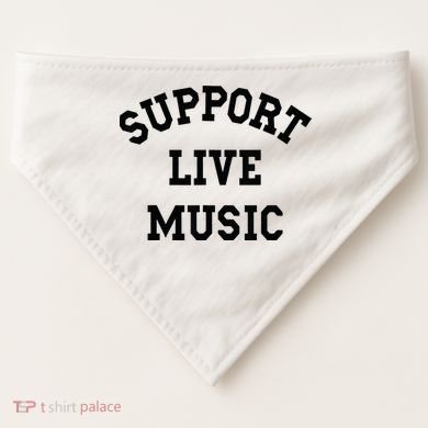 Support Live Music USA-Made Doggie Bandana