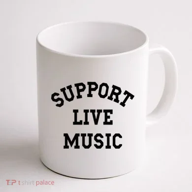 Support Live Music Coffee Mug back
