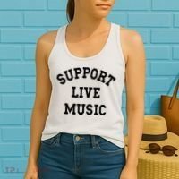 Support Live Music Women's Tank Top thumb 2