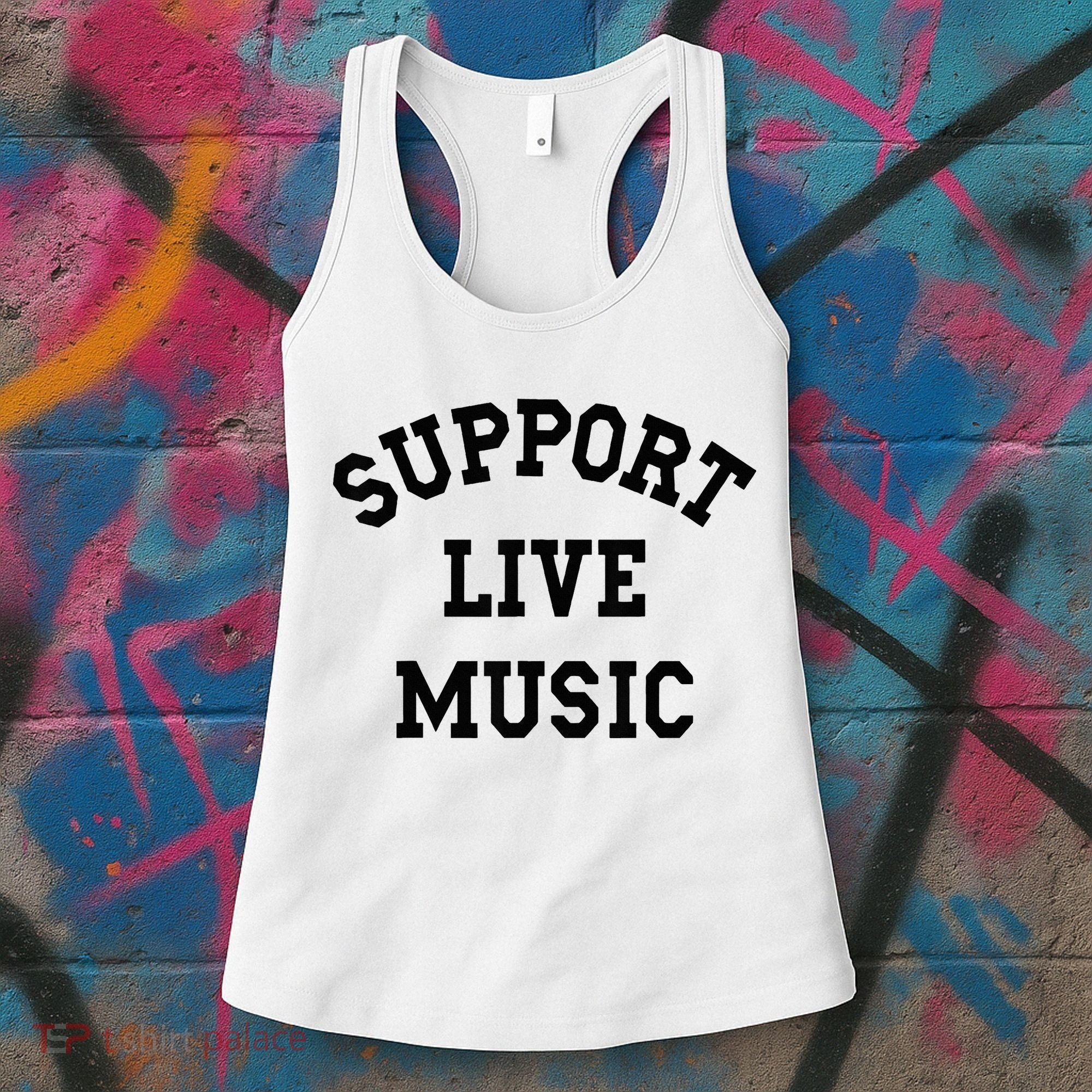 Support Live Music Women's Tank Top