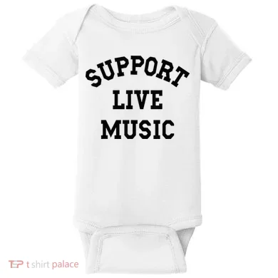 Support Live Music Baby Bodysuit