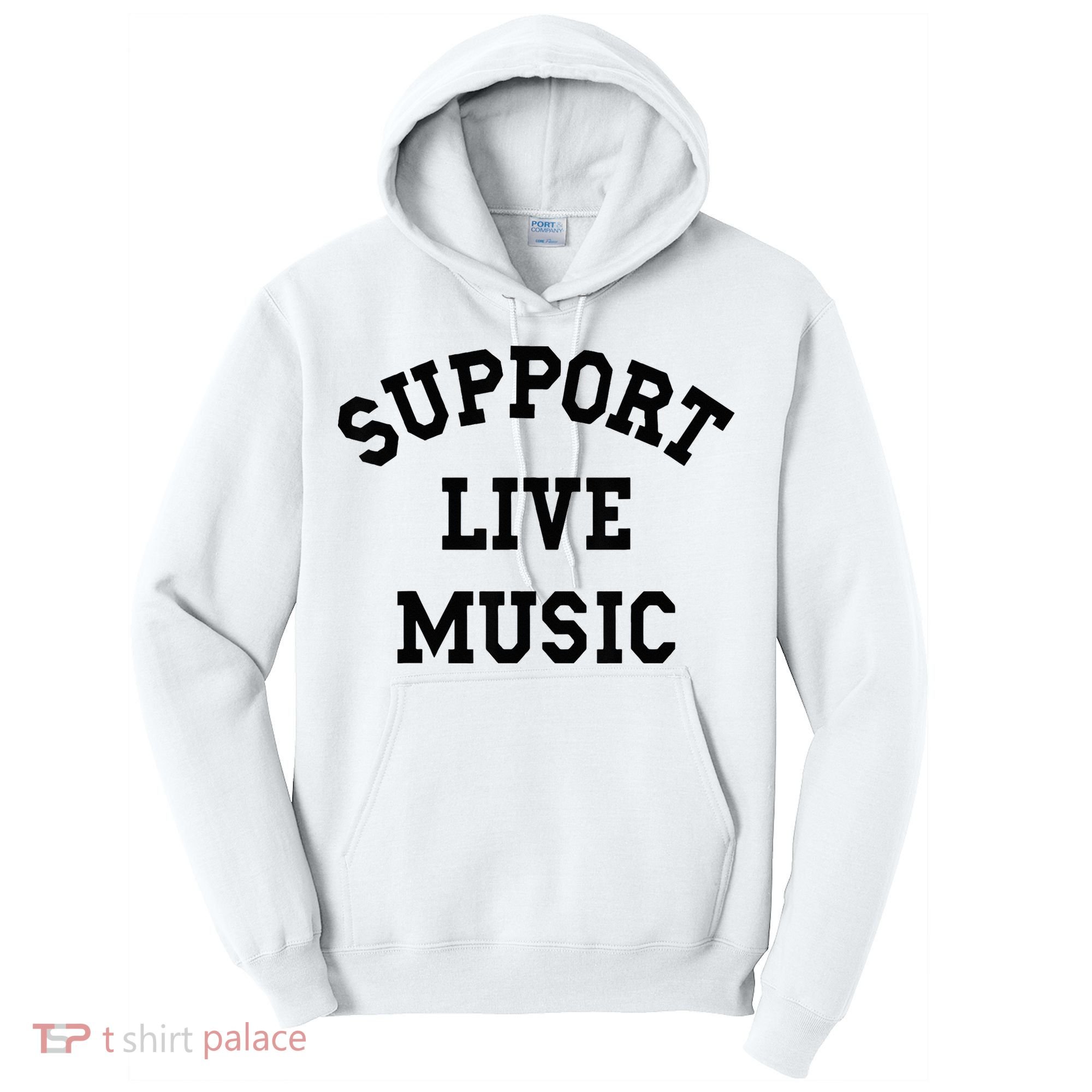 Support Live Music Tall Hoodie