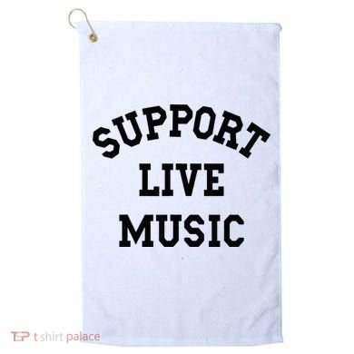 Support Live Music Golf Towel