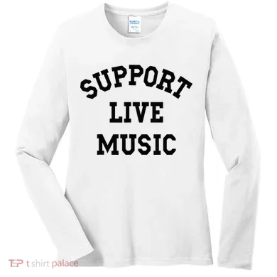 Support Live Music Women's Long Sleeve Shirt