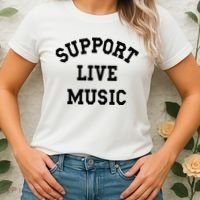 Support Live Music Women's T-Shirt thumb 2