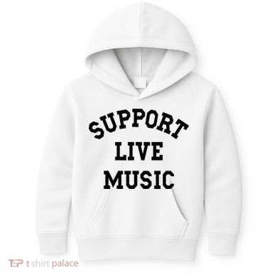 Support Live Music Kids Hoodie