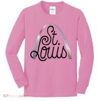 Saint Louis Missouri Souvenir Gateway Arch Traveler Kids Long Sleeve Shirt thumb 0