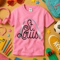 Saint Louis Missouri Souvenir Gateway Arch Traveler Kids T-Shirt thumb 3
