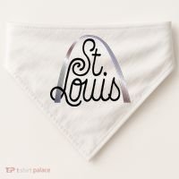 Saint Louis Missouri Souvenir Gateway Arch Traveler USA-Made Doggie Bandana thumb 0