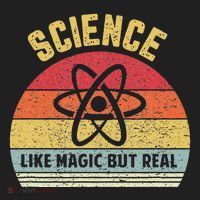 Science Like Magic But Real Funny Retro Science Teacher Women's Sweatshirt thumb 2