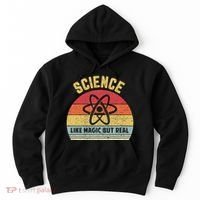 Science Like Magic But Real Funny Retro Science Teacher Hoodie thumb 0