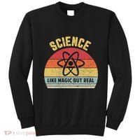 Science Like Magic But Real Funny Retro Science Teacher Sweatshirt thumb 0