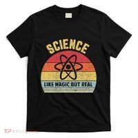 Science Like Magic But Real Funny Retro Science Teacher T-Shirt thumb 0