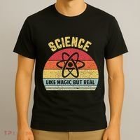 Science Like Magic But Real Funny Retro Science Teacher T-Shirt thumb 3