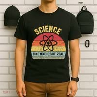 Science Like Magic But Real Funny Retro Science Teacher T-Shirt thumb 6