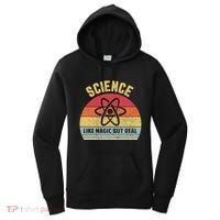 Science Like Magic But Real Funny Retro Science Teacher Women's Hoodie thumb 0