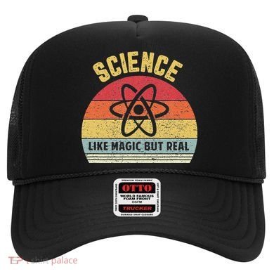 Science Like Magic But Real Funny Retro Science Teacher Hat