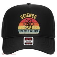Science Like Magic But Real Funny Retro Science Teacher Hat thumb 0