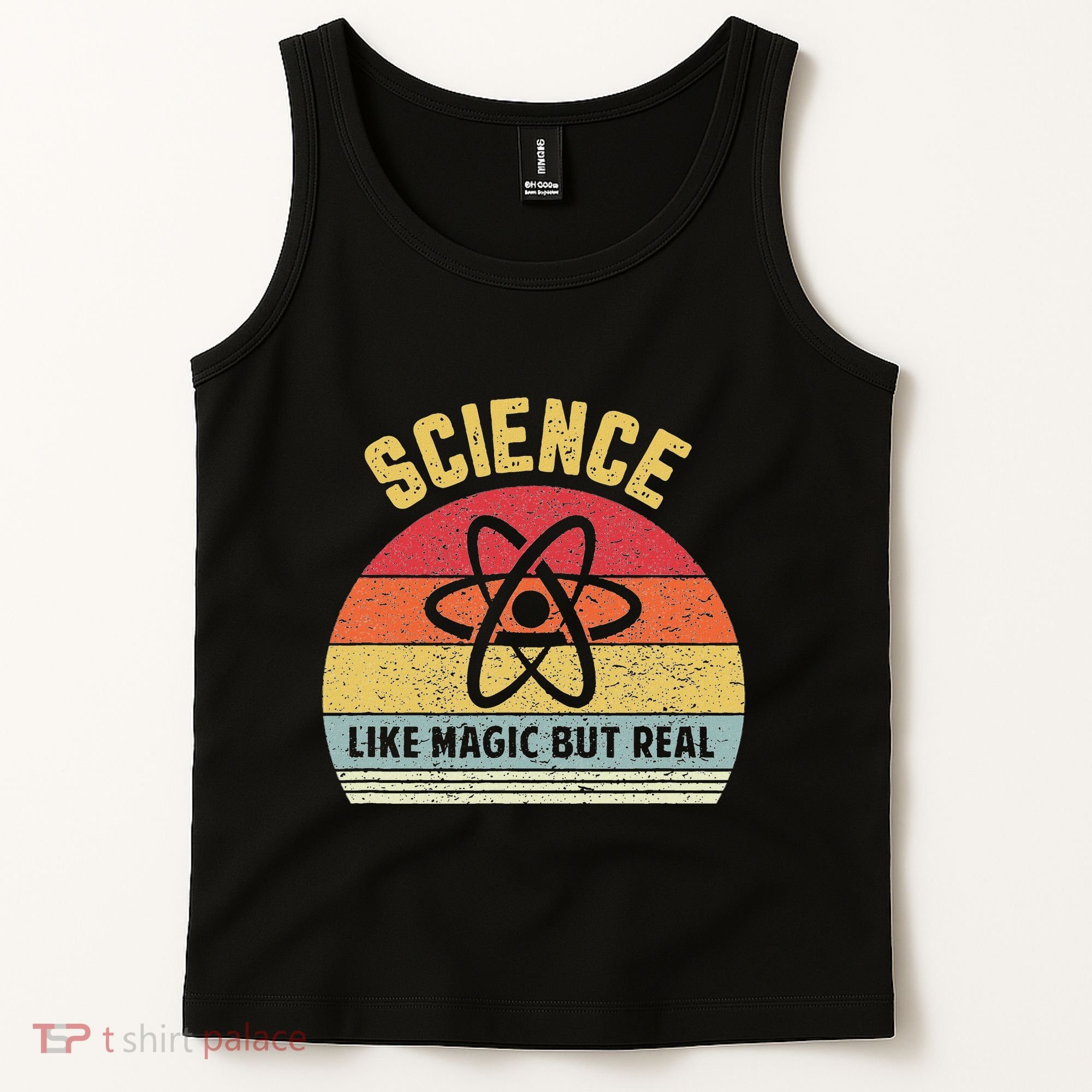 Science Like Magic But Real Funny Retro Science Teacher Tank Top