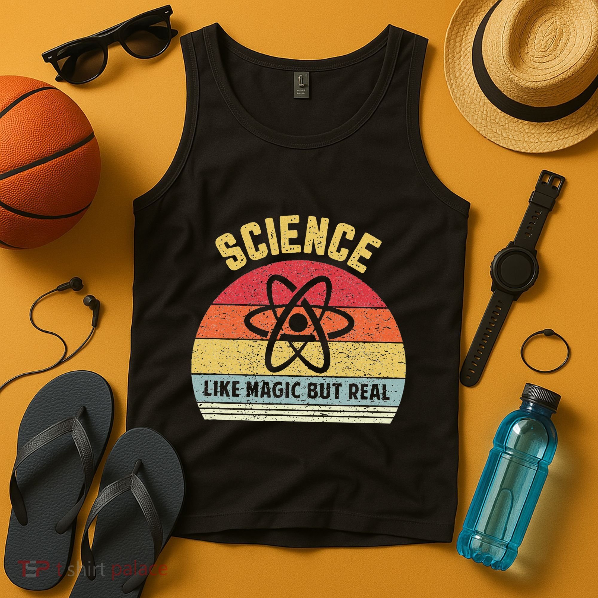 Science Like Magic But Real Funny Retro Science Teacher Tank Top