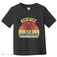 Science Like Magic But Real Funny Retro Science Teacher Toddler T-Shirt thumb 0