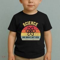 Science Like Magic But Real Funny Retro Science Teacher Toddler T-Shirt thumb 2
