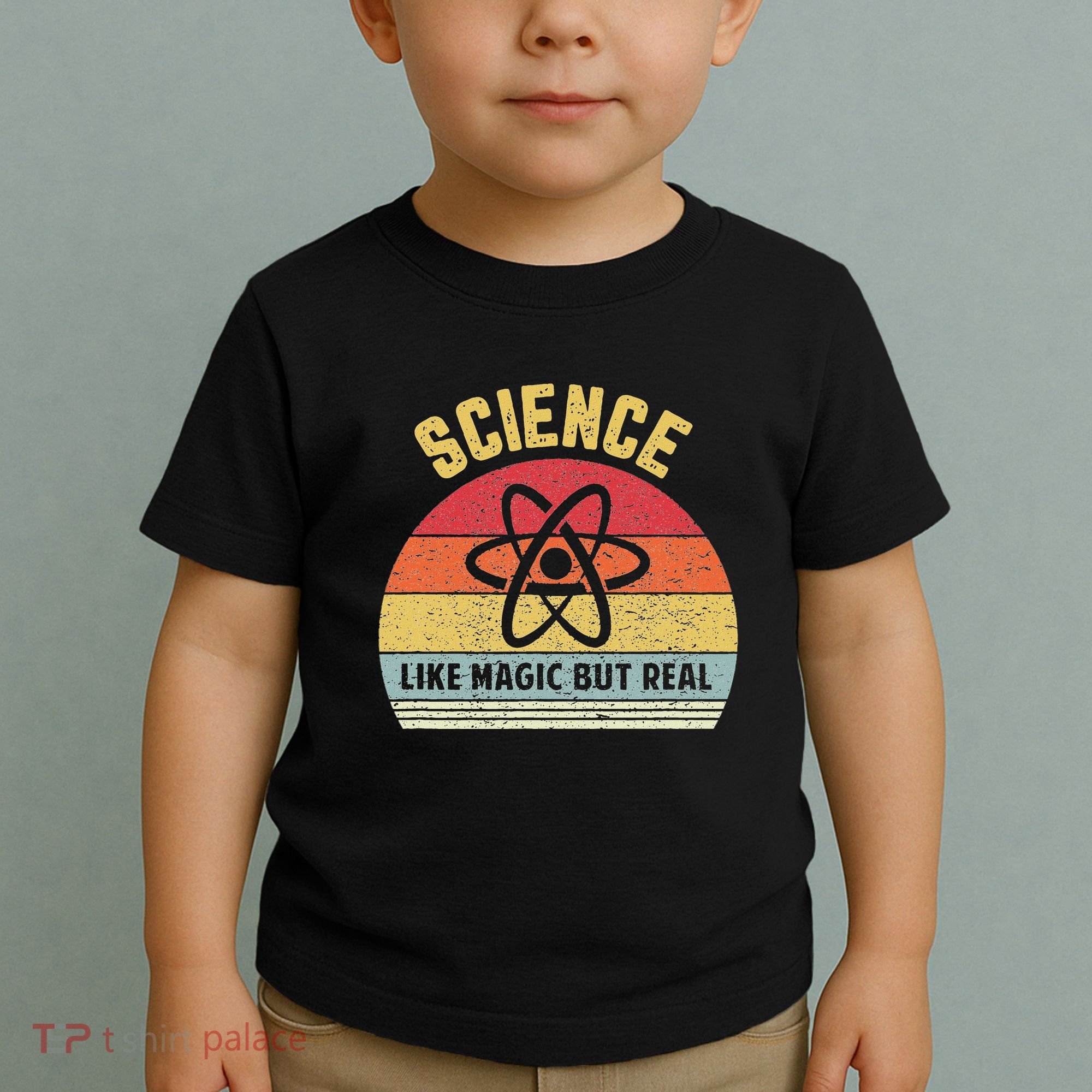 Science Like Magic But Real Funny Retro Science Teacher Toddler T-Shirt